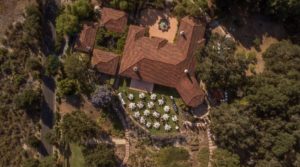 Aerial The Casitas Estate Wedding Reception 2019_